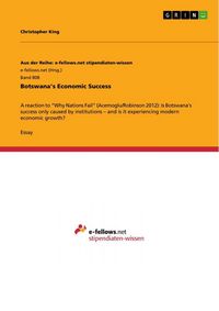 Produktbild: Botswana's Economic Success