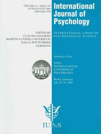 Produktbild: Dalbert, C: XXIX International Congress of Psychology: Abstr