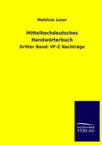 Produktbild: Mittelhochdeutsches Handw&ouml;rterbuch