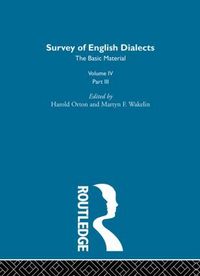 Produktbild: Survey Eng Dialects Vol4 Prt3