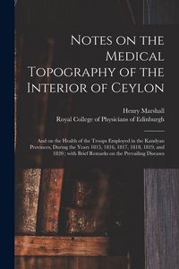 Produktbild: Notes on the Medical Topography of the Interior of Ceylon