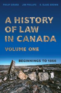 Produktbild: A History of Law in Canada, Volume One