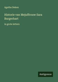 Produktbild: Historie van Mejuffrouw Sara Burgerhart