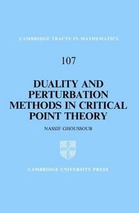 Produktbild: Duality and Perturbation Methods in Critical Point Theory