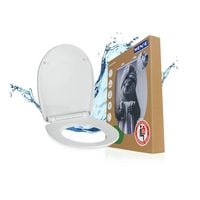Produktbild: WC-Sitz Mod. Biban, Toilettensitz mit Absenkautomatik und Relief-Druck