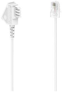 Produktbild: hama 00201119 DSL-Box-Kabel, TAE-F-Stecker - Modular-Stecker 8p2c, 6 m, Wei&szlig;