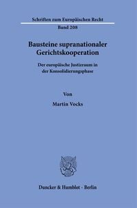 Produktbild: Bausteine supranationaler Gerichtskooperation.