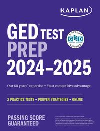 Produktbild: GED Test Prep 2024-2025: Includes a Diagnostic Pretest, 2 Full Length Practice Tests, 1000+ Practice Questions, and 40+ Online Videos