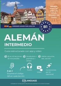 Produktbild: Aprender alem&aacute;n B1 intermedio. Curso estructurado con audio y v&iacute;deo