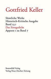 Produktbild: S&auml;mtliche Werke. Historisch-Kritische Ausgabe, Band 23.1