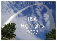Produktbild: USA Highlights 2027 (Tischkalender 2027 DIN A5 quer), CALVENDO Monatskalender