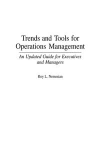Produktbild: Trends and Tools for Operations Management