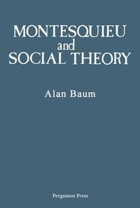 Produktbild: Montesquieu and Social Theory