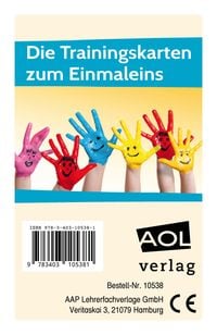 Produktbild: Die Trainingskarten zum Einmaleins
