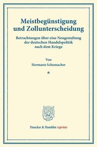 Produktbild: Meistbeg&uuml;nstigung und Zollunterscheidung.