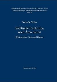 Produktbild: Sab&auml;ische Inschriften nach &Auml;ren datiert