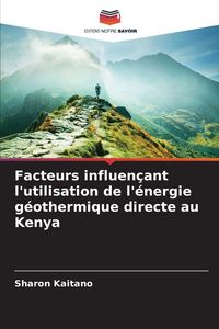 Produktbild: Facteurs influen&ccedil;ant l'utilisation de l'&eacute;nergie g&eacute;othermique directe au Kenya