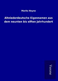 Produktbild: Altniederdeutsche Eigennamen aus dem neunten bis elften Jahrhundert