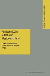 Produktbild: Politische Kultur in Ost- und Westdeutschland