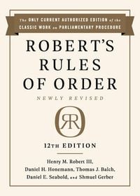 Produktbild: Robert's Rules of Order Newly Revised, 12th edition