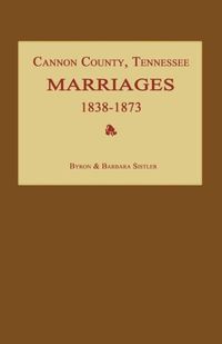Produktbild: Cannon County, Tennessee Marriages 1838-1873