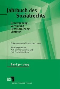 Produktbild: Jahrbuch des Sozialrechts (der Gegenwart). Gesetzgebung - Verwaltung... / Jahrbuch des Sozialrechts - - Dokumentation f&uuml;r das Jahr 2008