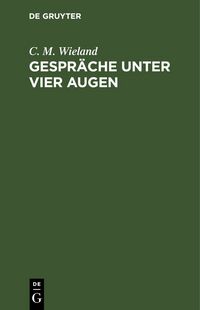 Produktbild: Gespr&auml;che unter vier Augen