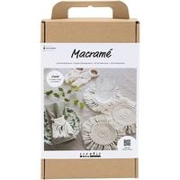 Produktbild: Creativ Company DIY Sets Macram&eacute; Kreativ Set Macram&eacute;, Creme, Tischdeko, Kreativ Box