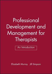 Produktbild: Murray, E: Professional Development and Management for Thera