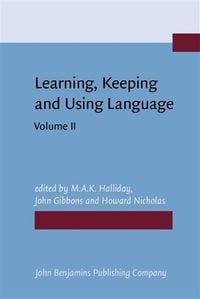 Produktbild: Learning, Keeping and Using Language