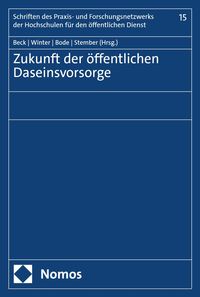 Produktbild: Zukunft der &ouml;ffentlichen Daseinsvorsorge