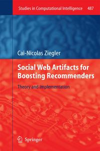 Produktbild: Social Web Artifacts for Boosting Recommenders