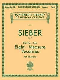 Produktbild: 36 Eight-Measure Vocalises, Op. 92