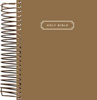 Produktbild: Niv, Journal the Word Bible, Spiral-Bound Edition, Double-Column, Hardcover Spiral, Brown, Red Letter, Comfort Print
