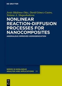 Produktbild: Nonlinear Reaction-Diffusion Processes for Nanocomposites