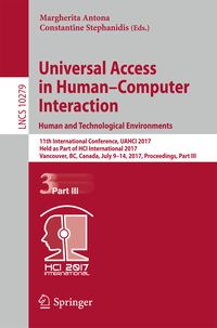 Produktbild: Universal Access in Human&ndash;Computer Interaction. Human and Technological Environments