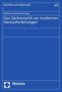 Produktbild: Das Sachenrecht vor modernen Herausforderungen