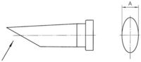 Produktbild: Weller LT-CC L&ouml;tspitze Rundform, lang, abgeschr&auml;gt Spitzen-Gr&ouml;&szlig;e 3.2mm Inhalt 1St.