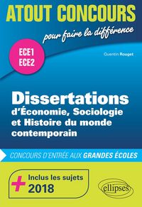 Produktbild: Dissertations d'ESH - pr&eacute;pas ECE1 et ECE2 - inclus les sujets 2018