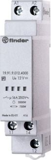 Produktbild: Finder 19.91.9.024.4000 Relais Schaltstrom (max.): 16A 1 Wechsler 1St.