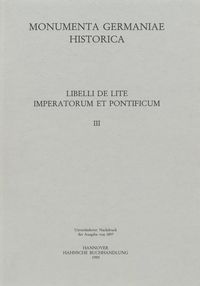 Produktbild: Libelli de lite imperatorum et pontificum saec. XI. et XII. conscripti