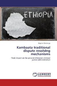 Produktbild: Wotango, D: Kambaata traditional dispute resolving mechanism
