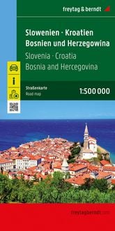 Produktbild: Slowenien - Kroatien - Bosnien-Herzegowina, Stra&szlig;enkarte