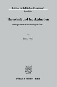 Produktbild: Herrschaft und Indoktrination.