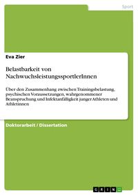 Produktbild: Belastbarkeit von NachwuchsleistungssportlerInnen