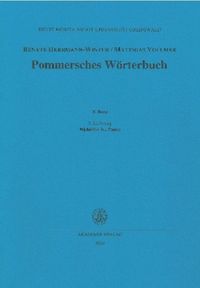 Produktbild: Pommersches W&ouml;rterbuch / N&aring;del&uuml;hr bis Pamp