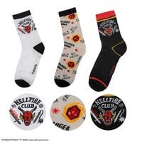 Produktbild: Stranger Things: Hellfire Club Set of 3 Socken