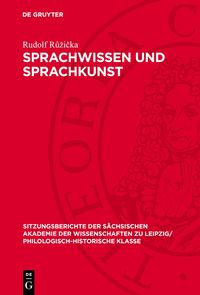 Produktbild: Sprachwissen und Sprachkunst