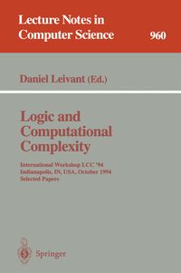 Produktbild: Logic and Computational Complexity