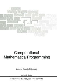 Produktbild: Computational Mathematical Programming
